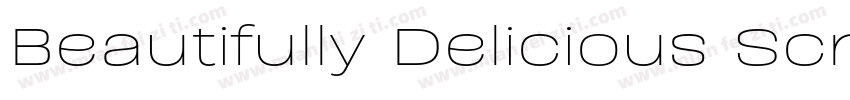 Beautifully Delicious Script Regul字体转换